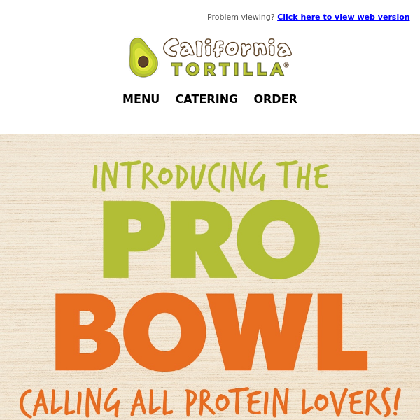 NEW! Pro Bowl: Double the Protein