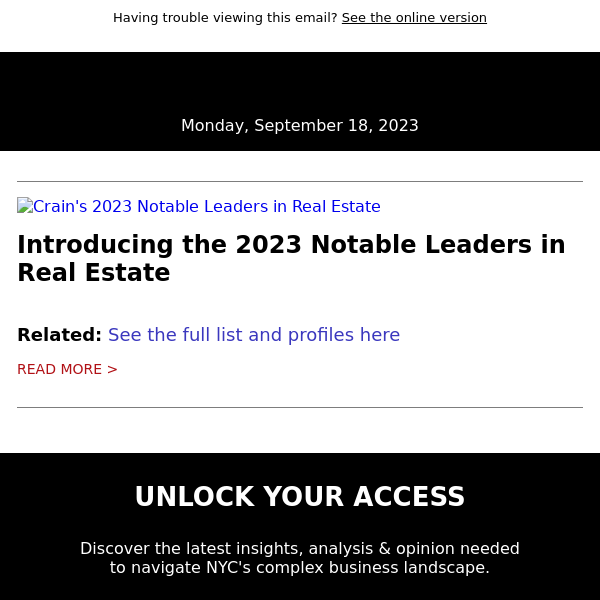Introducing the 2023 Notable Leaders in Real Estate