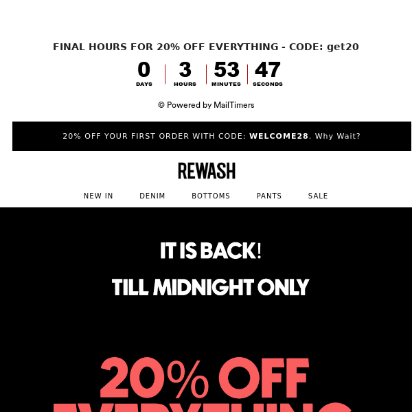 ⚠️20% OFF EVERYTHING till MIDNIGHT🚨Don't WAIT