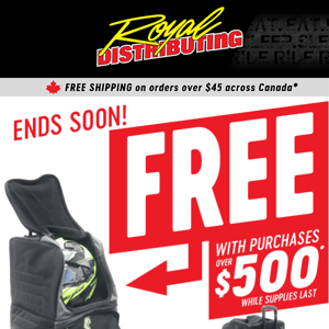 A Few Hours Left: Get a FREE Roller Bag