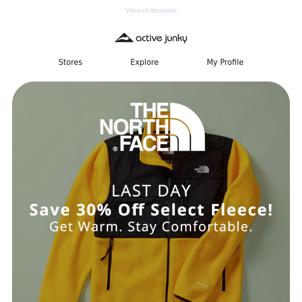 The North Face | Save 30% On Select Fleece + 12% Cash Back