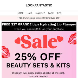 25% Off Beauty Sets & Kits 😍