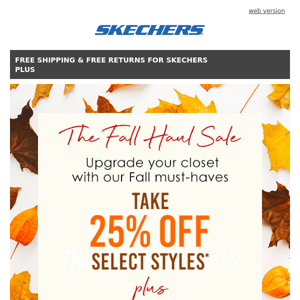 Upgrade your fall style with 25% off!