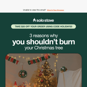 Thinking of Burning Your Christmas Tree?