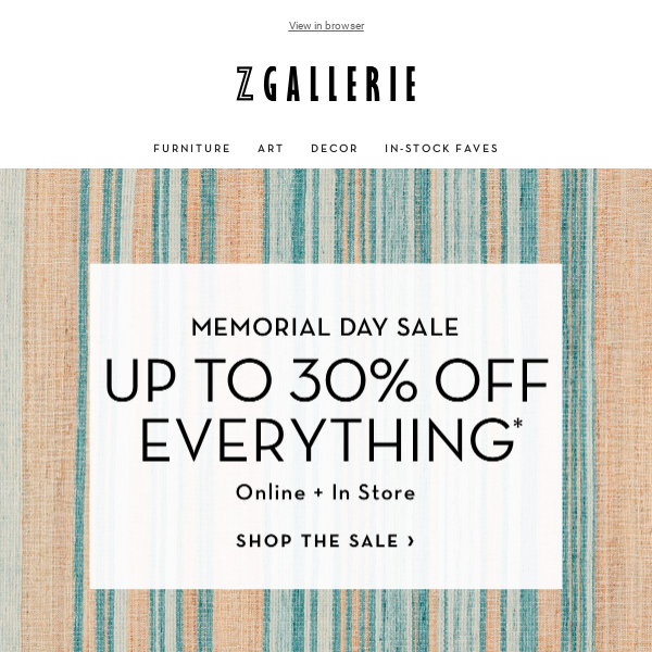 New And Bestselling Decor | Up To 30% Off With Memorial Day Savings