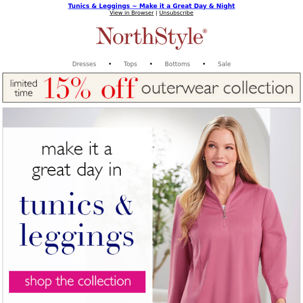 Tunics & Leggings from NorthStyle ~ The Super Bowl of Casual Fashion!