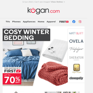 Winter Warmth is Here! Save up to 77% on Bedding, Bathrobes & More*