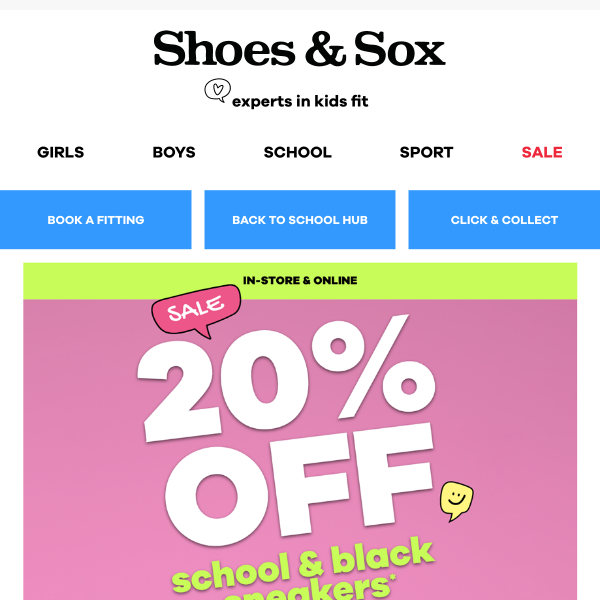 Our BIGGEST school shoe sale ends tomorrow