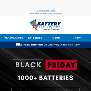 Black Friday Battery Blowout! Up to 70% off your Favorite Brands