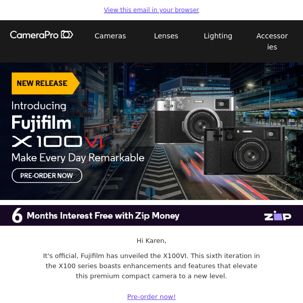 Be The First To Pre-Order The New Fujifilm X100VI