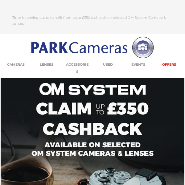 Hurry! Don't miss out on OM System cashback offers!