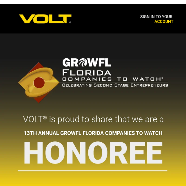 Shining Bright: VOLT Honored among Top 50 Companies to Watch!