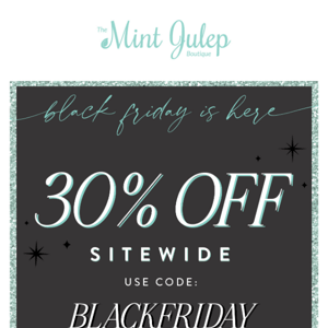 Don't Miss This: 30% Off Sitewide!! 🤩