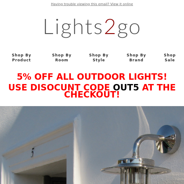 GET YOUR GARDEN READY FOR SUMMER WITH OUR AMAZING RANGES OF OUTDOOR LIGHTS!