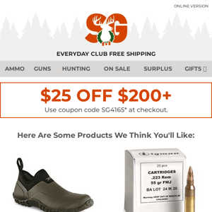 Top Products Picked For You + $25 Off Orders $200+