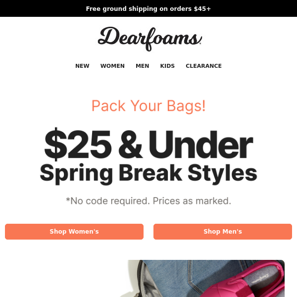 $25 & Under Spring Break-Ready Styles