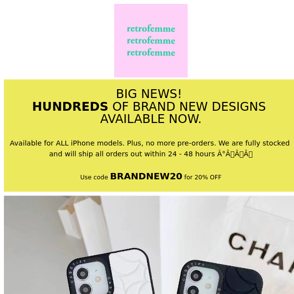 🚨 HUNDREDS OF BRAND NEW DESIGNS! ALL IPHONE SIZES AVAILABLE 🚨