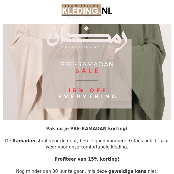 Islamitische Kleding NL - Latest Emails, Sales & Deals