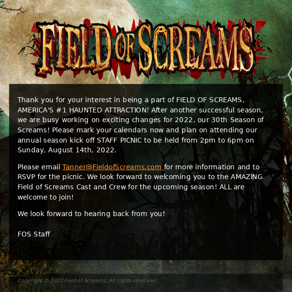 Field Of Screams Coupon Codes → 33 off (14 Active) July 2022