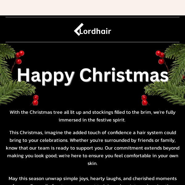 Happy Christmas from Lordhair🎁