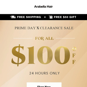 ⏰Last Chance! Prime Day $100 OFF FULL $101!