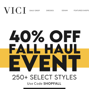 For You: 40% OFF Fall Must-Haves ❗️