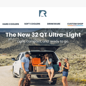Introducing the NEW 32 QT Ultra-Light Cooler!