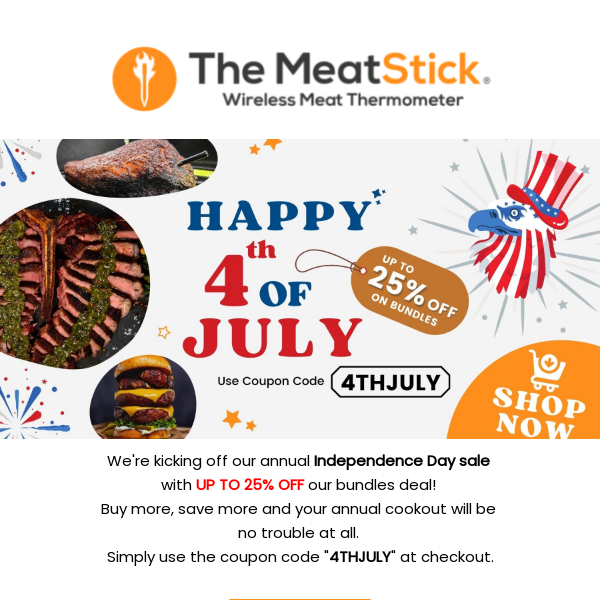 The perfect 4th of July Bundle! The MeatStick!