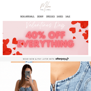40% OFF EVERYTHING! STYLE OUR PIECES YOUR WAY