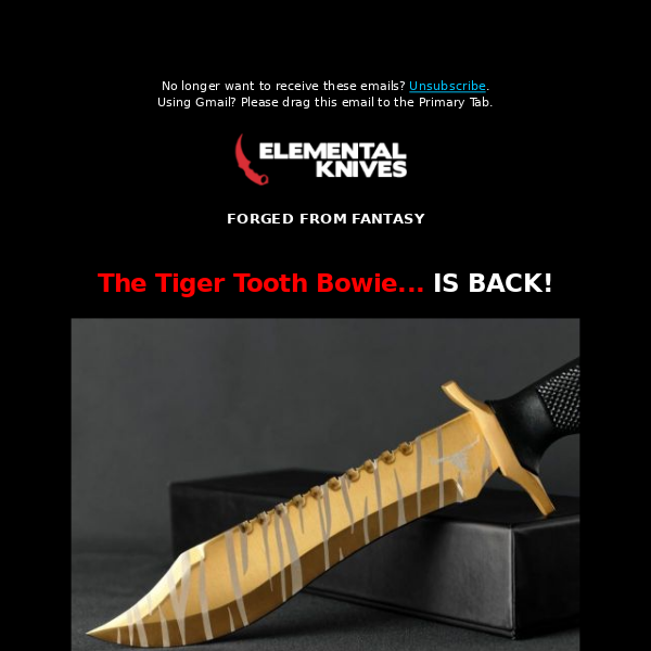 The Tiger Tooth Bowie