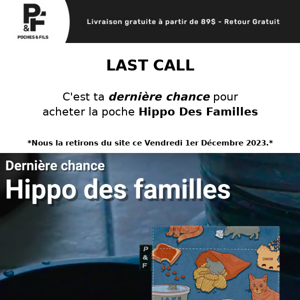 Au Revoir, hippo des familles.