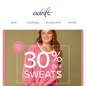 Don't Sweat It: 30% Off Sweats💗