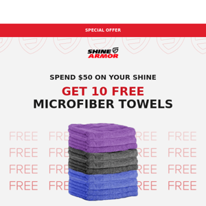 Get 10 Silk-Edged Towels For Free!  ✨