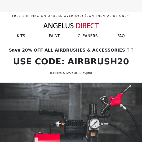 Airbrush Essentials - The Basics to Airbrushing Using Angelus Paints 