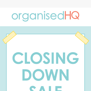 🚨 One Day Left! Closing Down Sale Ends Tomorrow!