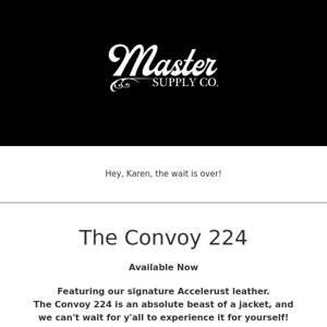 Master Supply Co  -   Convoy 224 Shop Now!