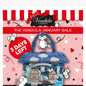 Final few days of the Vendula January Sale!