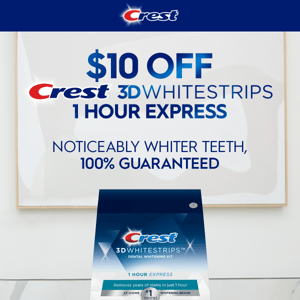 Act Fast: $10 Off 1 Hour Teeth Whitening