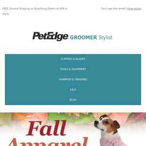 Affordable Fall Apparel for Dogs