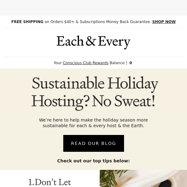 don't sweat hosting for the holidays
