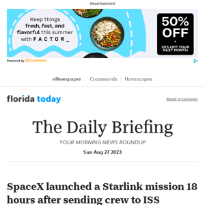 Daily Briefing: SpaceX launched a Starlink mission 18 hours after sending crew to ISS