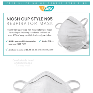 25% Off N95 Masks