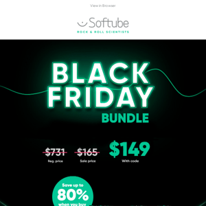 Black Friday starts now: save up to 80%