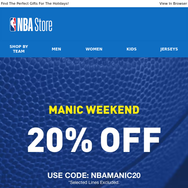 MANIC WEEKEND DAY 1 BEGINS | 20% OFF!