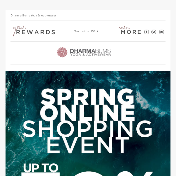 SPRING ONLINE SHOPPING EVENT 36 HOURS ONLY!