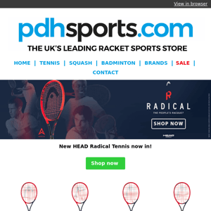 👉All the latest Tennis and Padel gear now in! Top brands stocked!