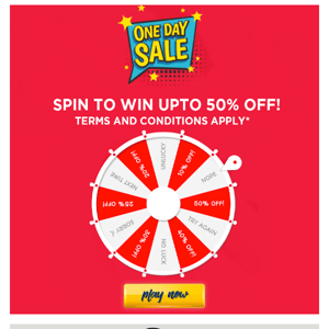 SPIN TO WIN ENDING SOON!! 🔥
