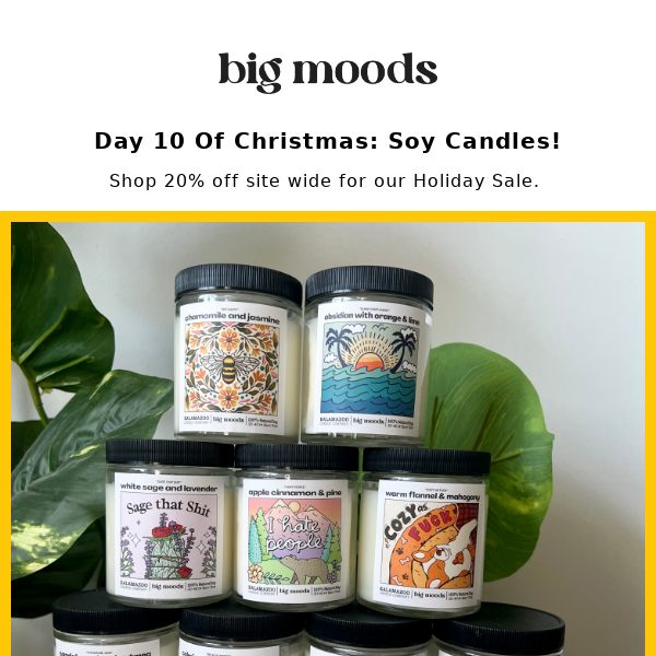 20% OFF On All Candles!