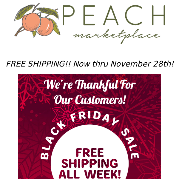 Black Friday FREE SHIPPING Sale!!