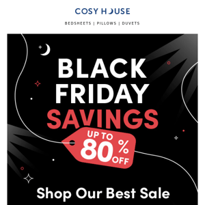 UP TO 80% OFF - Black Friday Savings 😍